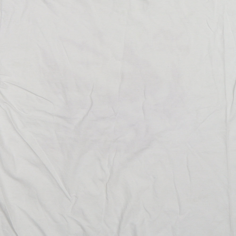 RVCA Mens White    T-Shirt Size L  - dragon