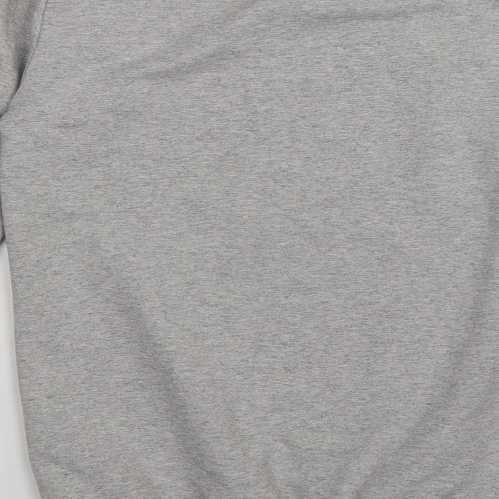 namso Womens Grey  Jersey Pullover Sweatshirt Size XS  - party hard