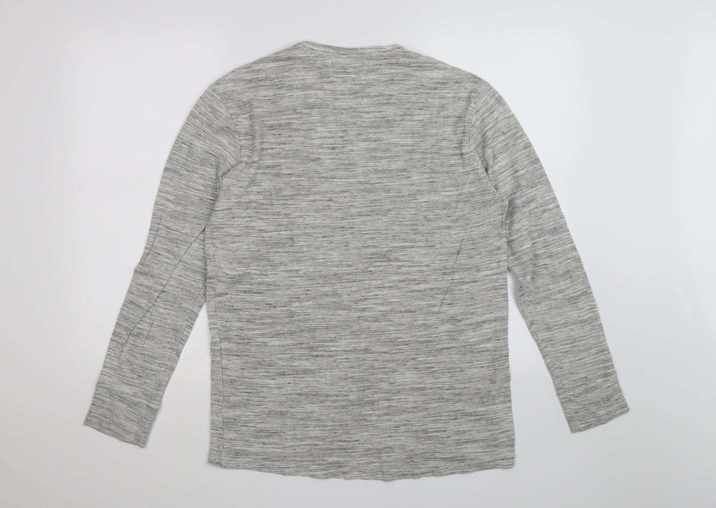 Primark Mens Grey Striped   T-Shirt Size M