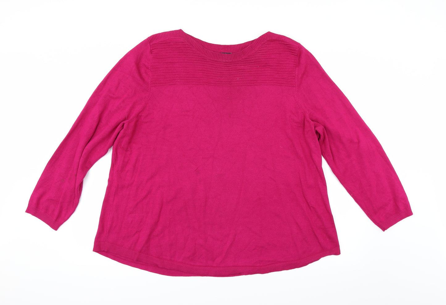 Bonmarché Womens Pink   Pullover Jumper Size 26