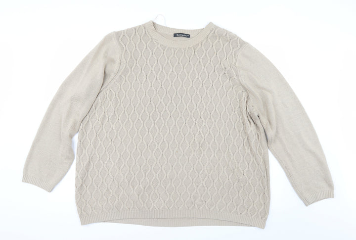 Bonmarché Womens Beige Jumper Size XL
