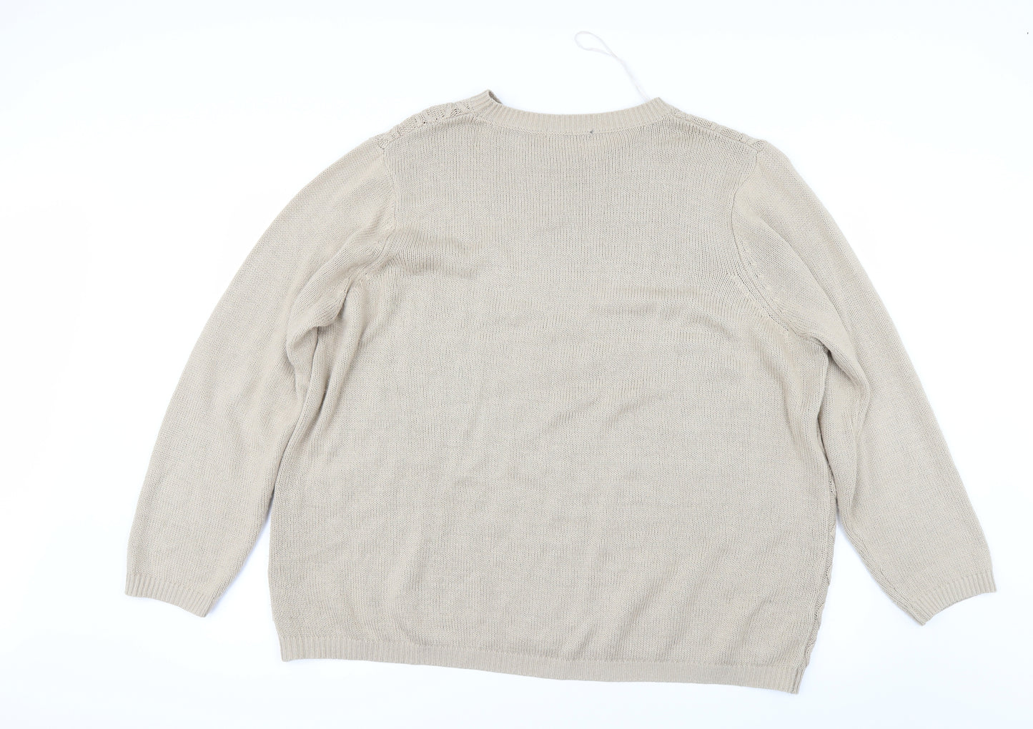 Bonmarché Womens Beige    Jumper Size XL