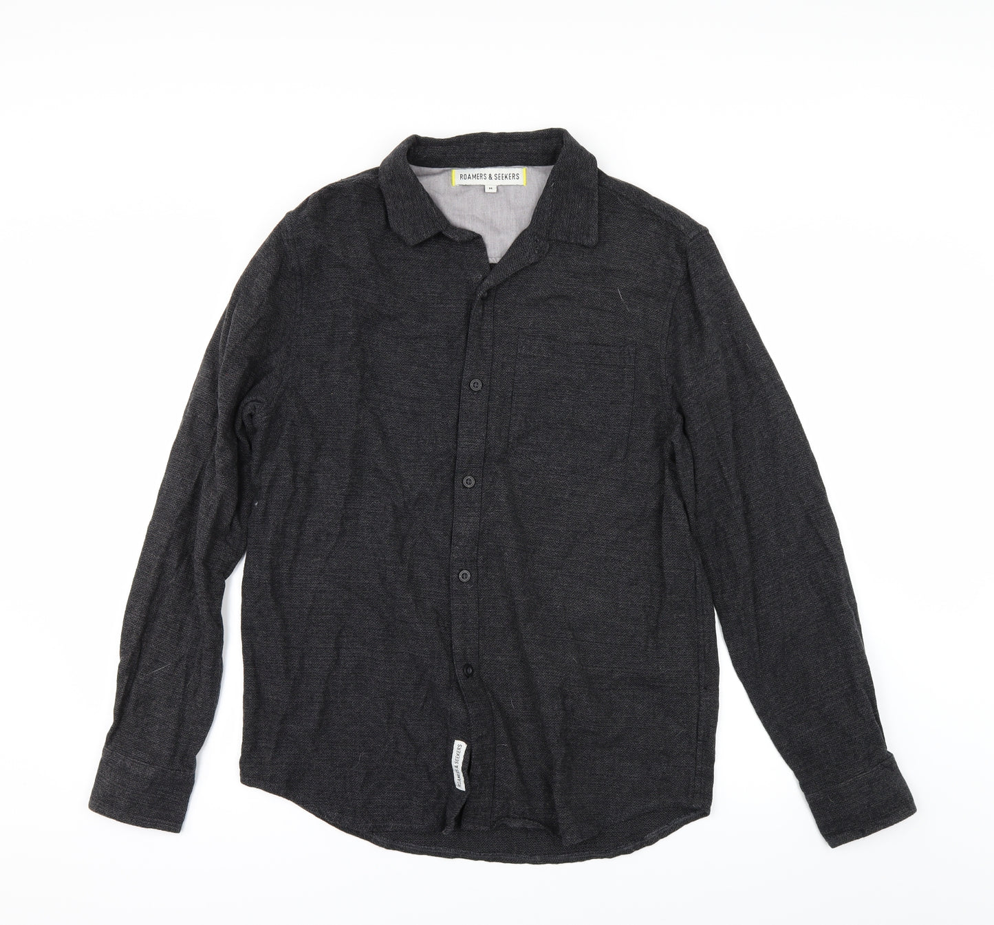 ROAMER & SEEKERS Mens Grey    Button-Up Size M