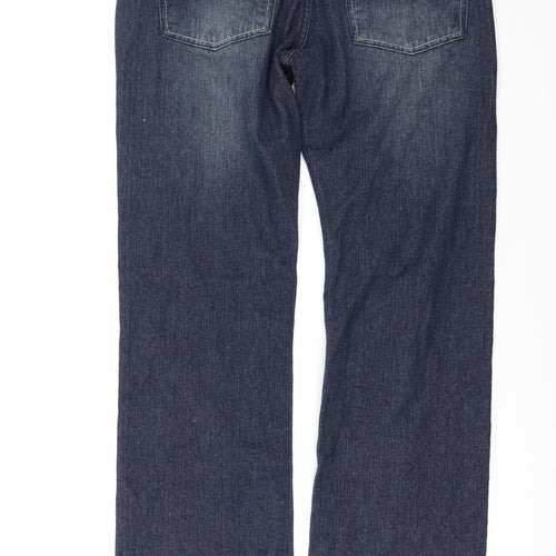 urban republic Mens Blue  Denim Wide-Leg Jeans Size 32 in L34 in