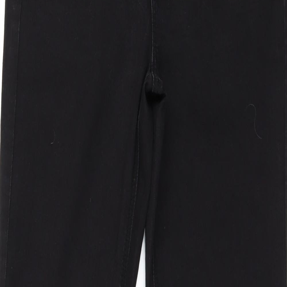 George` Womens Black  Denim Straight Jeans Size 10 L31 in