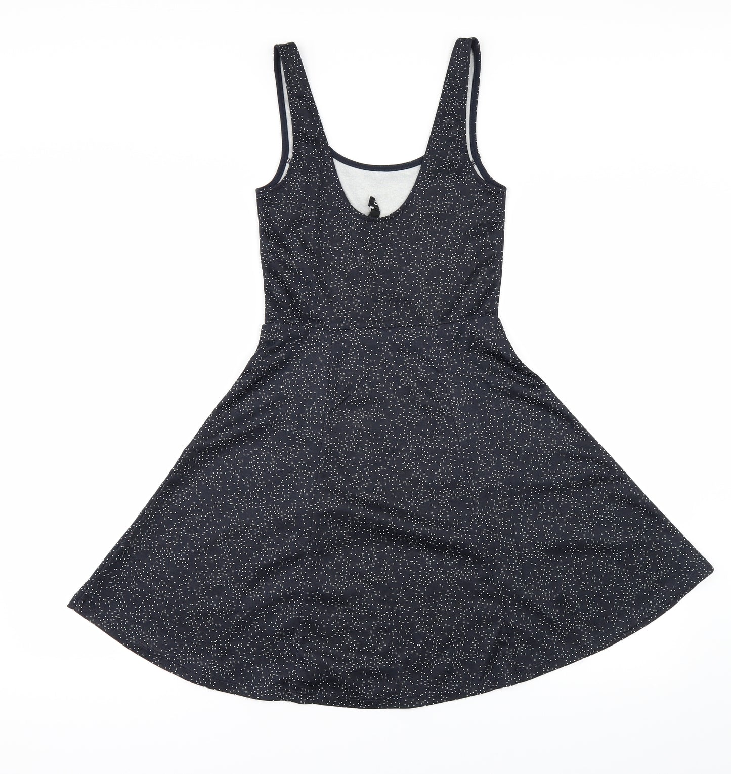 Divided by H&M Womens Blue Polka Dot  Skater Dress  Size 6