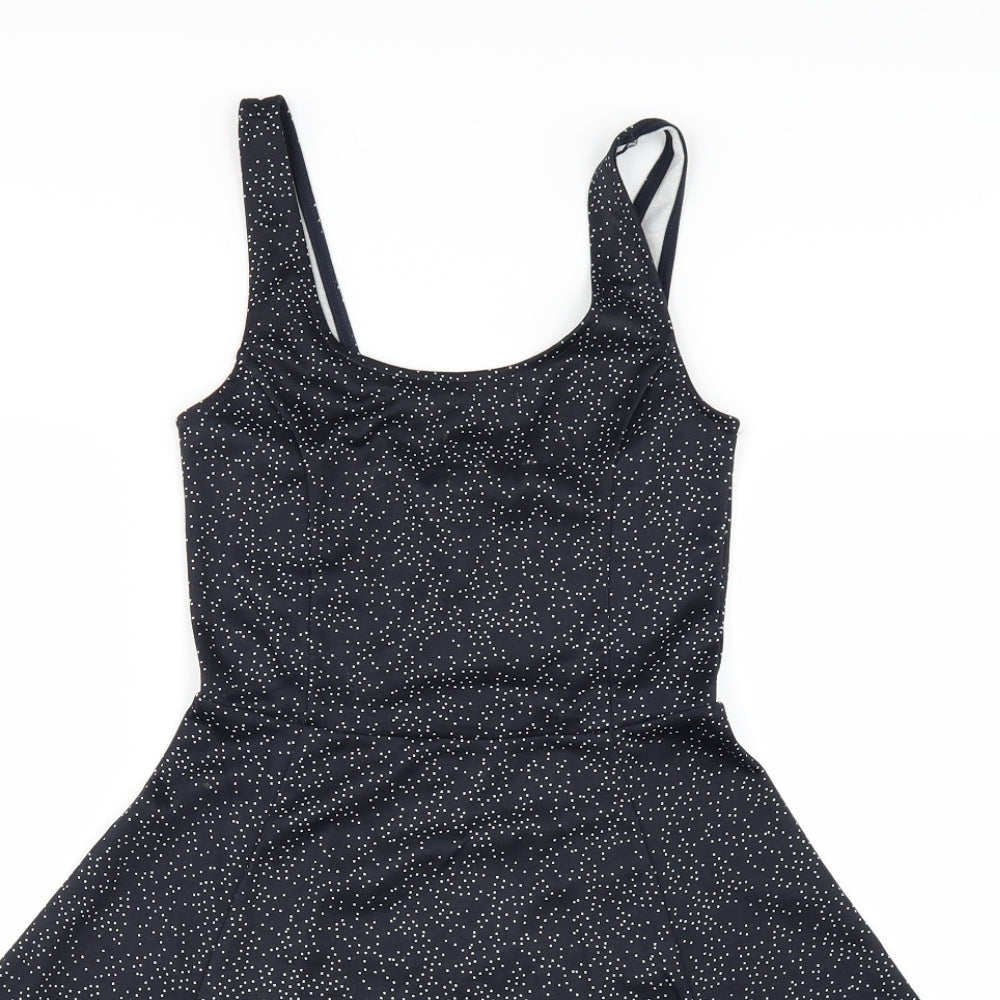 Divided by H&M Womens Blue Polka Dot  Skater Dress  Size 6