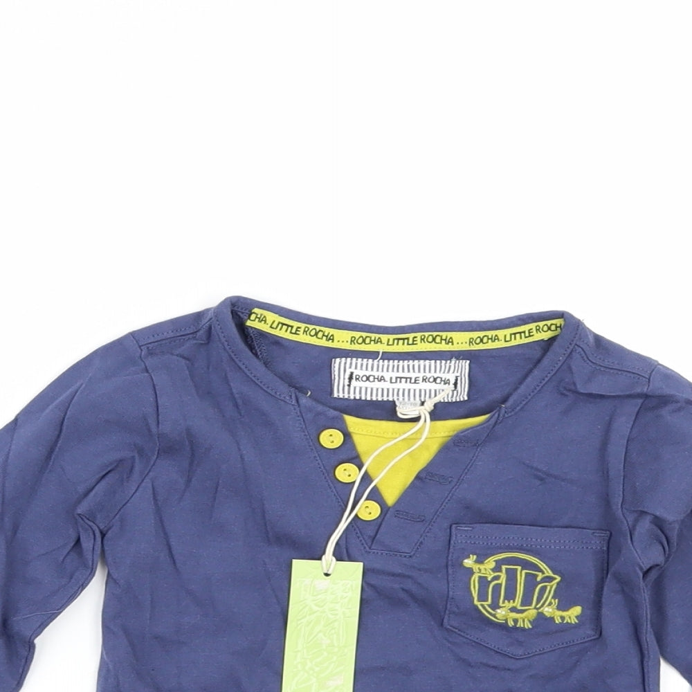 Debenhams Boys Blue   Basic T-Shirt Size 12-18 Months