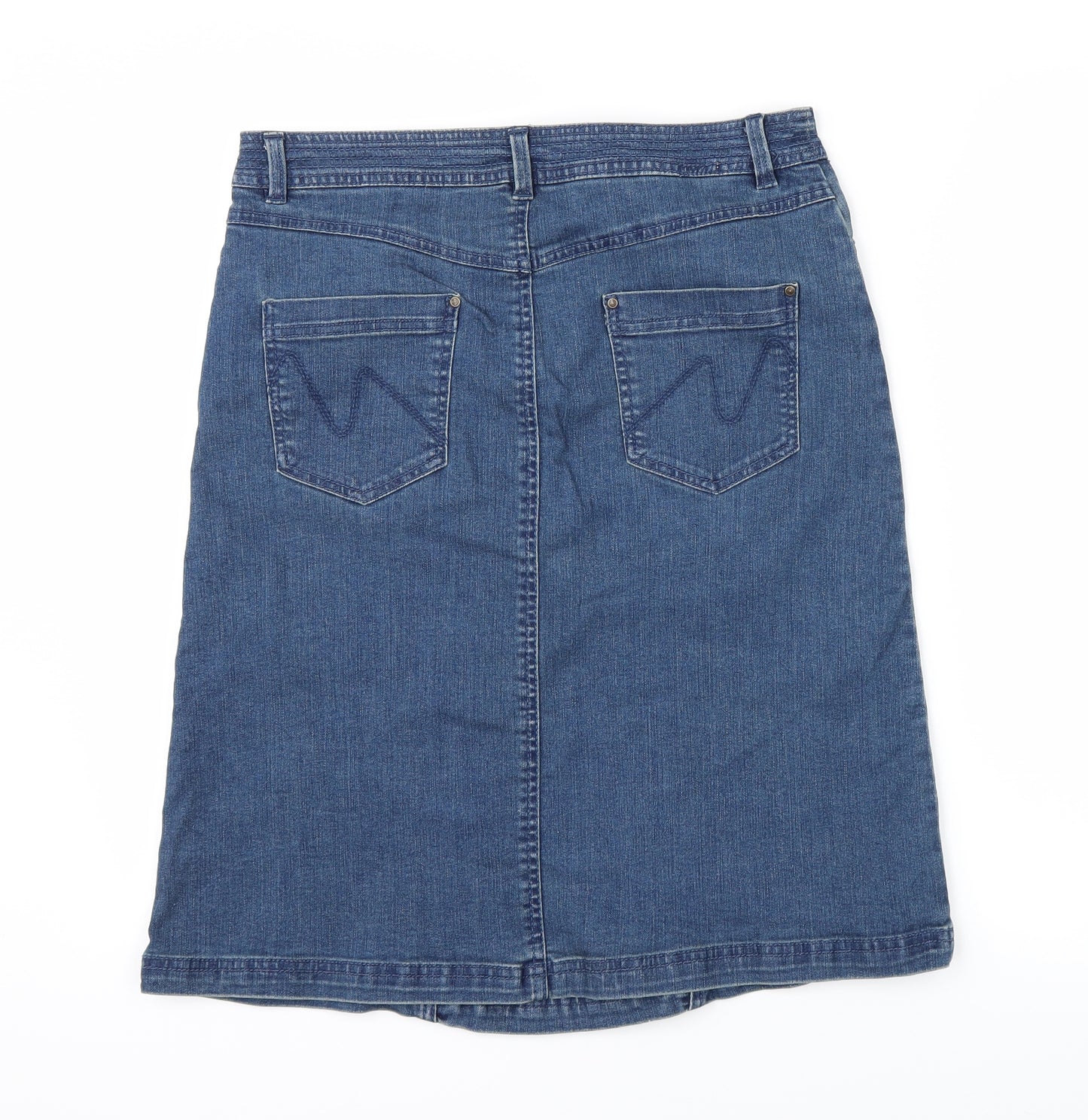 MANTARAY Womens Blue  Denim A-Line Skirt Size 14