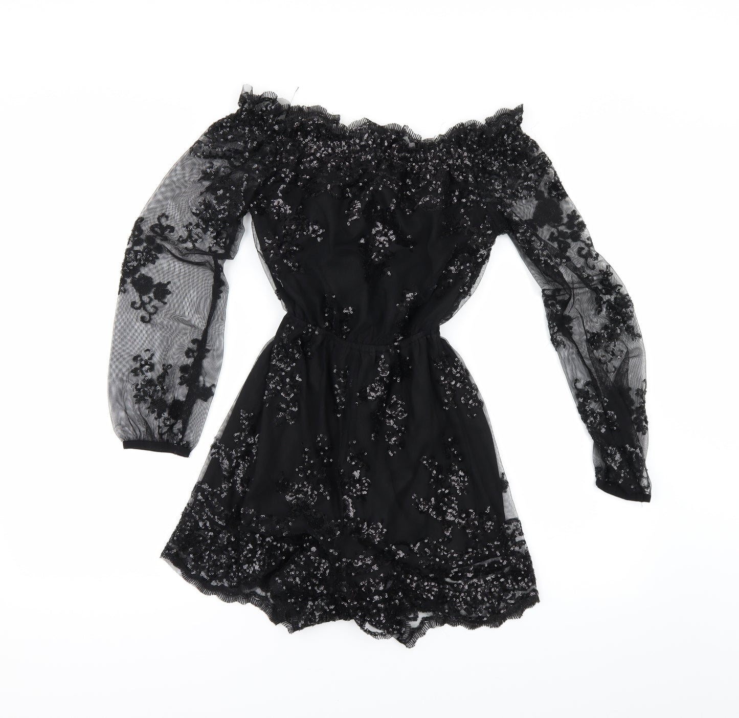 Quiz Womens Black   Playsuit One-Piece Size 6