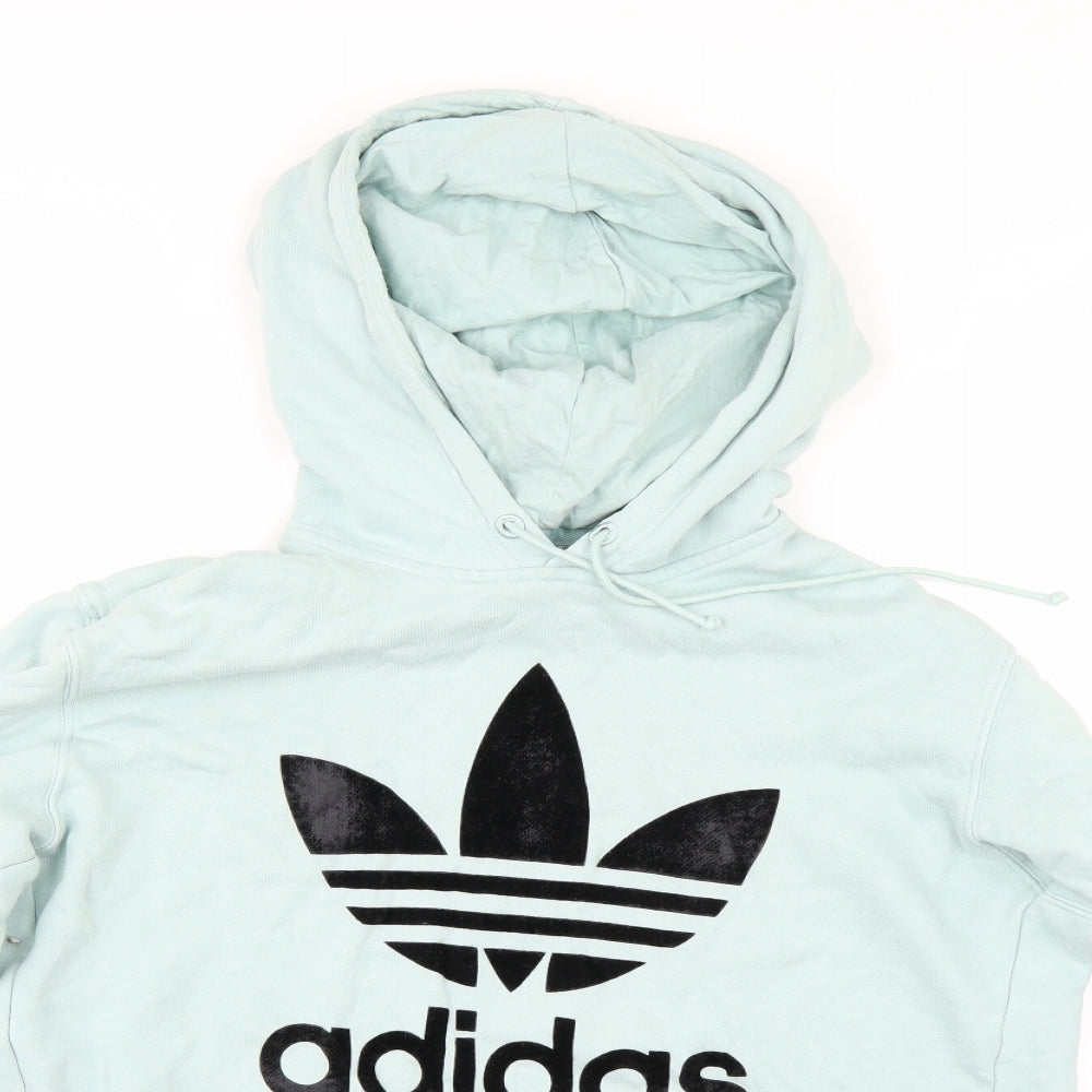 adidas Womens Green   Pullover Hoodie Size 8