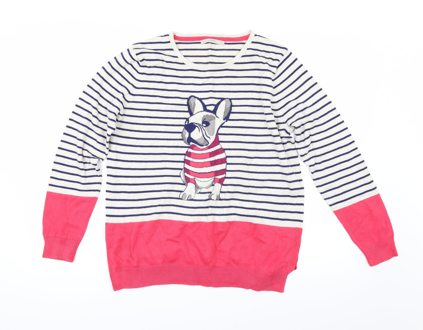George` Womens Multicoloured Striped  Pullover Jumper Size 12