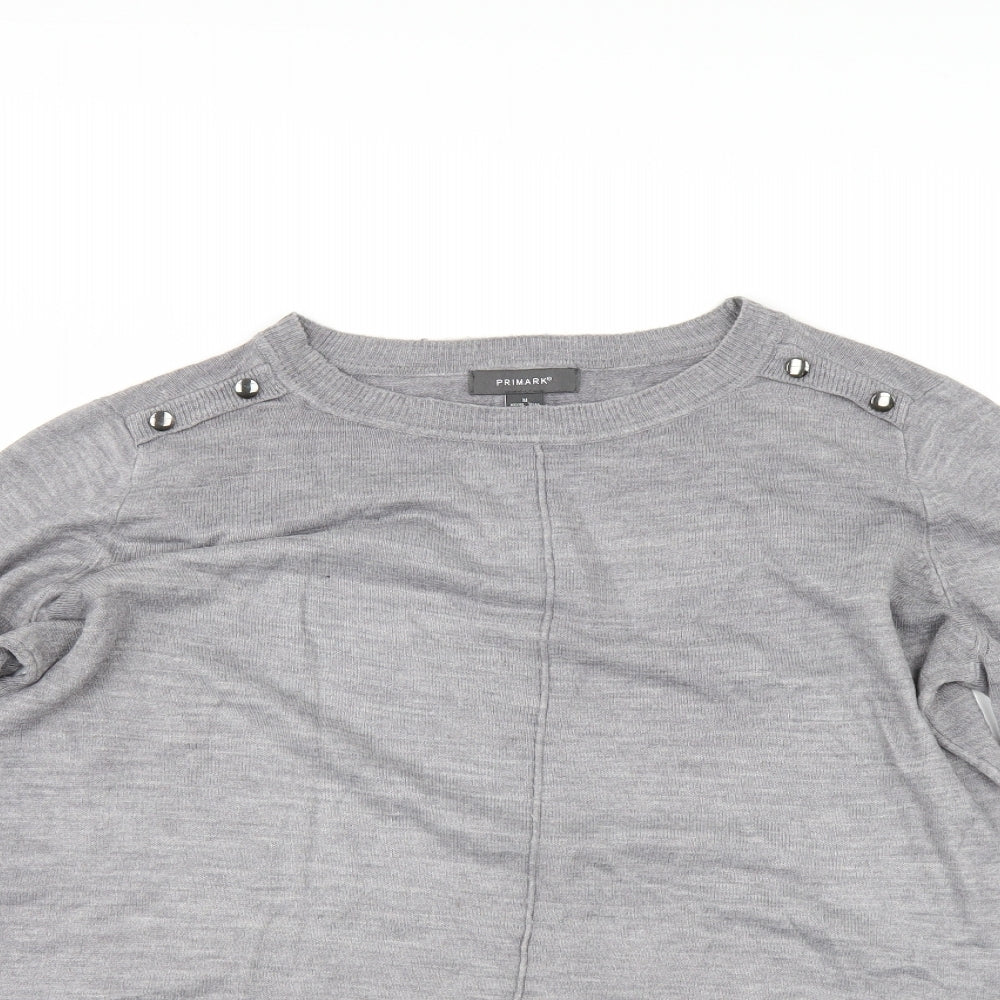 Primark Womens Grey   Pullover Jumper Size M