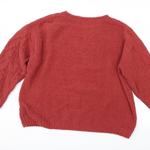 Primark Womens Red   Pullover Jumper Size XL