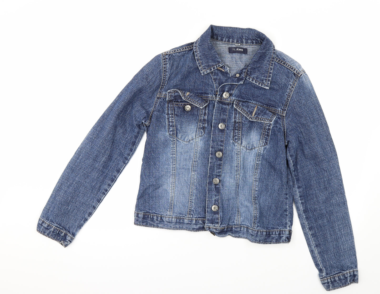 NI JEANS Womens Beige  Denim Jacket  Size 12