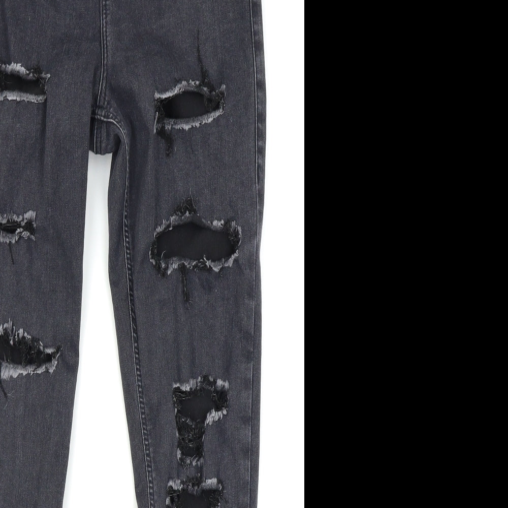 Topshop Womens Grey   Skinny Jeans Size 10 L30 in