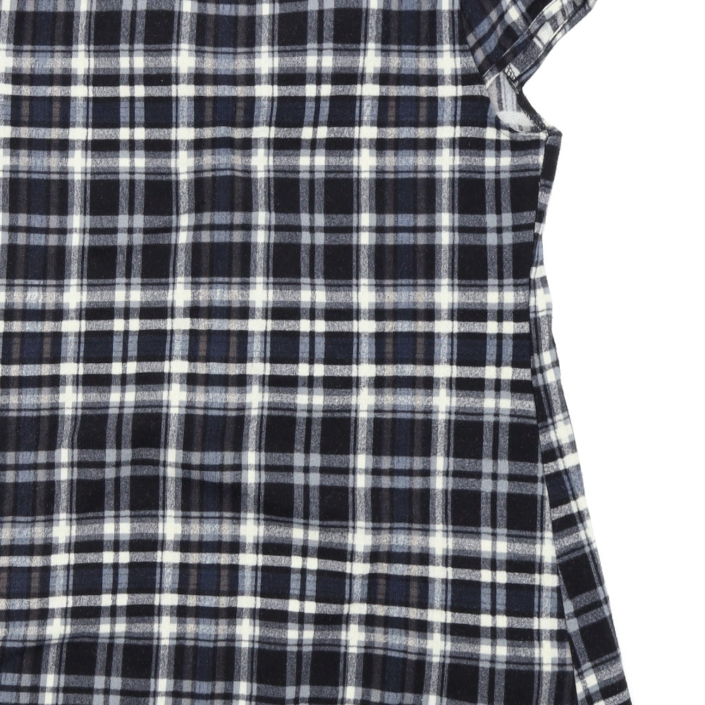 izabel london Womens Black Check  Skater Dress  Size 16