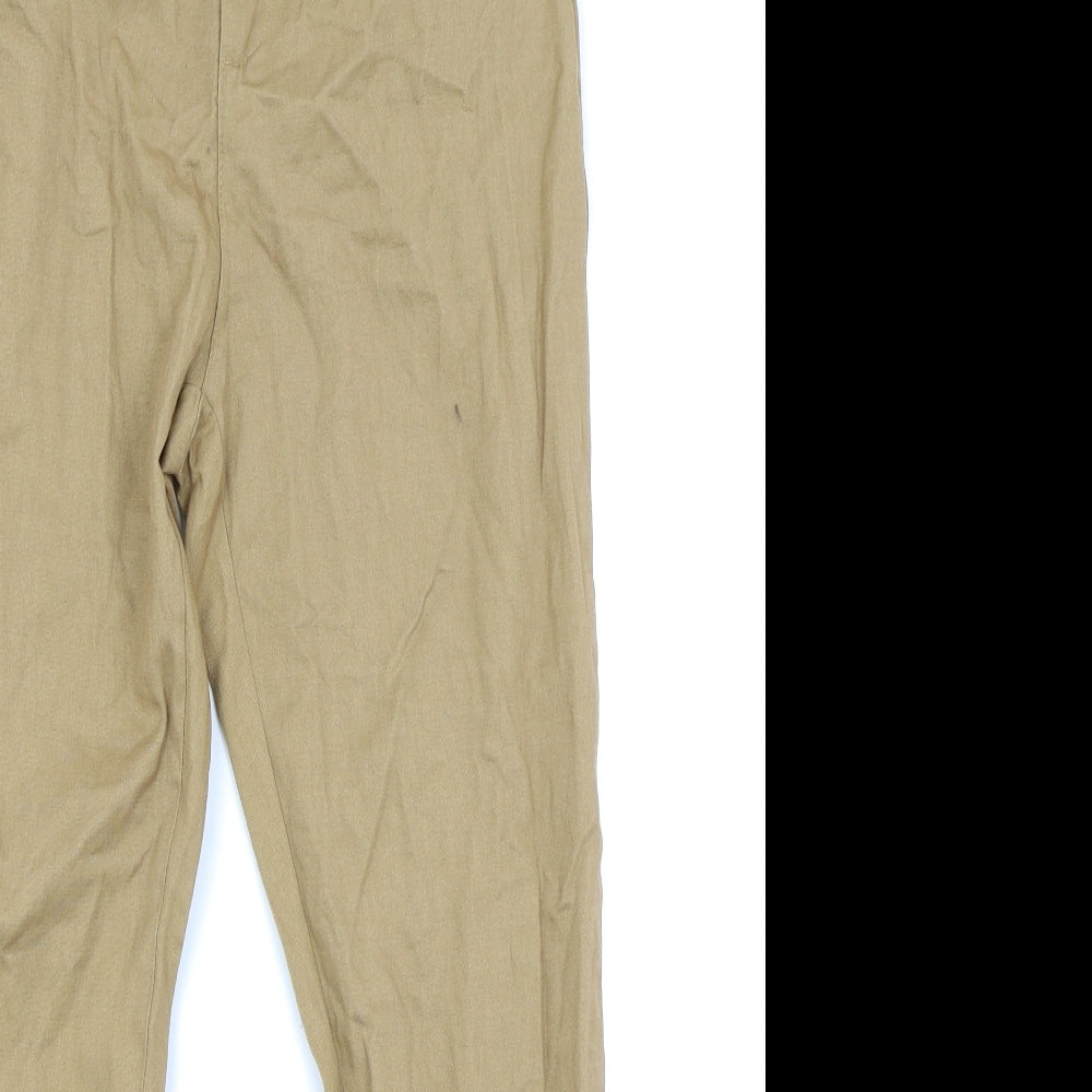 SheIn Womens Brown   Chino Trousers Size L L25 in