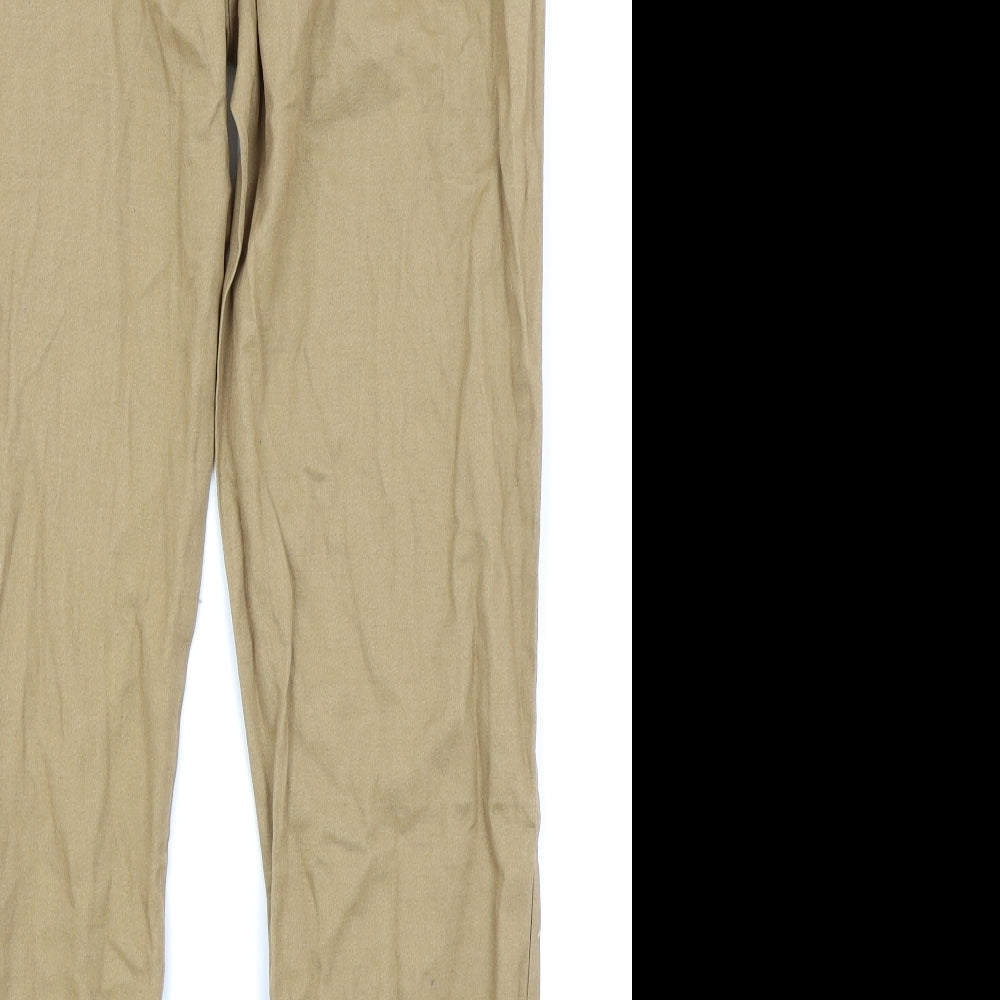 SheIn Womens Brown   Chino Trousers Size L L25 in