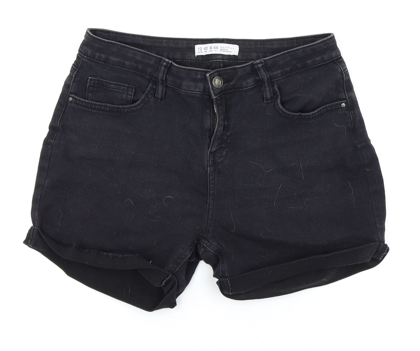 denim and co Womens Black   Hot Pants Shorts Size 12