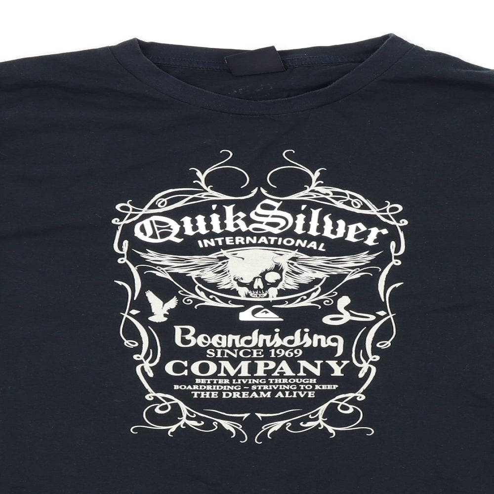 quicksilver Mens Black    T-Shirt Size 2XL