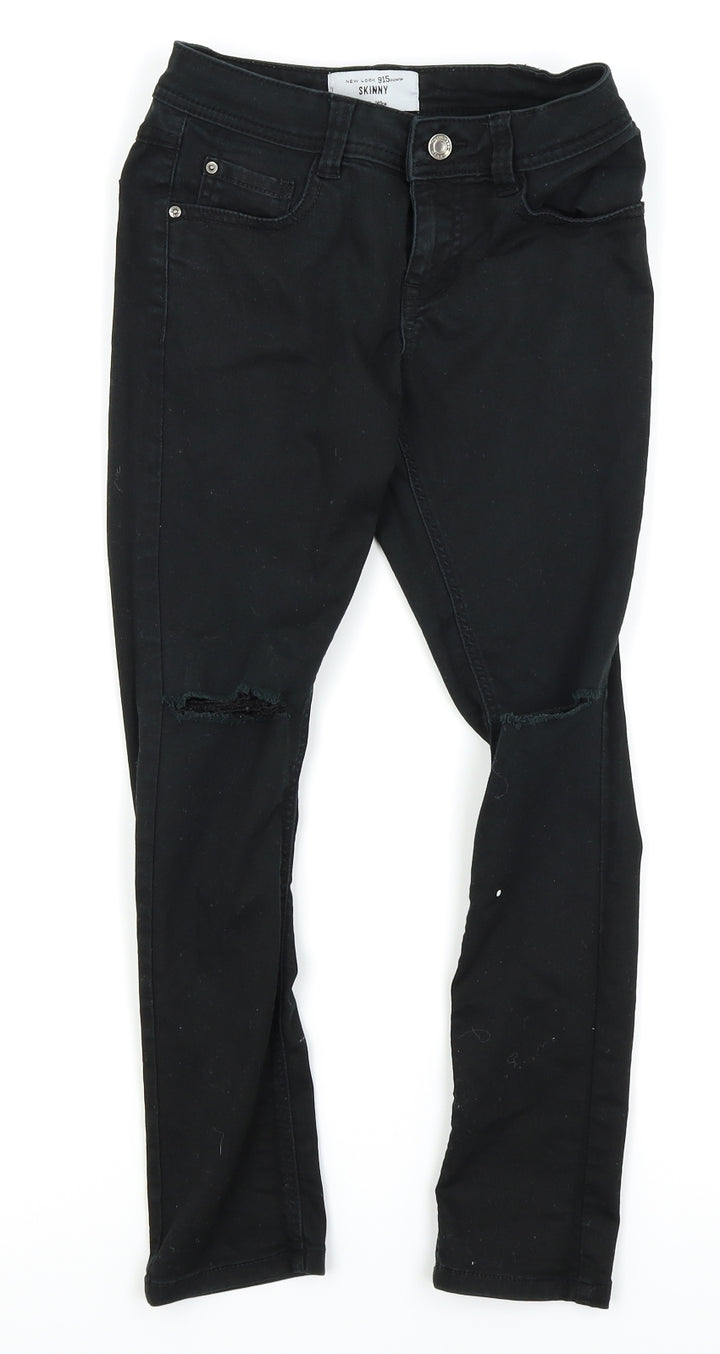 New Look Girls Black   Skinny Jeans Size 10 Years