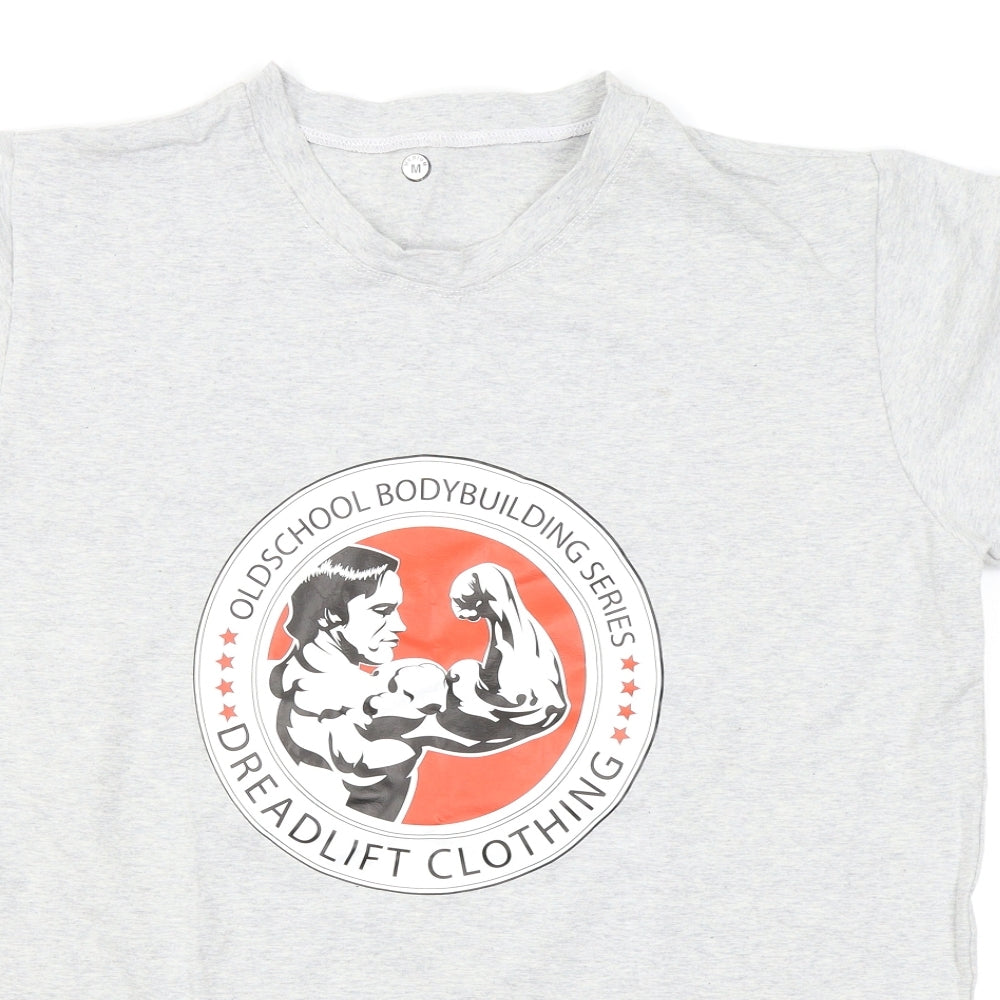 old school bodybuilding clothing Mens Grey    T-Shirt Size M