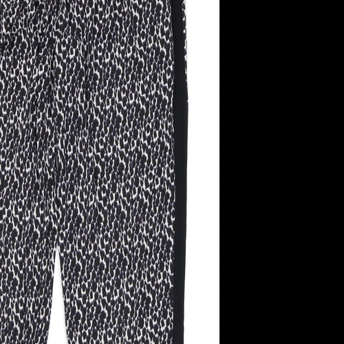 NEXT Womens Black Animal Print  Chemise Lounge Pants Size 10