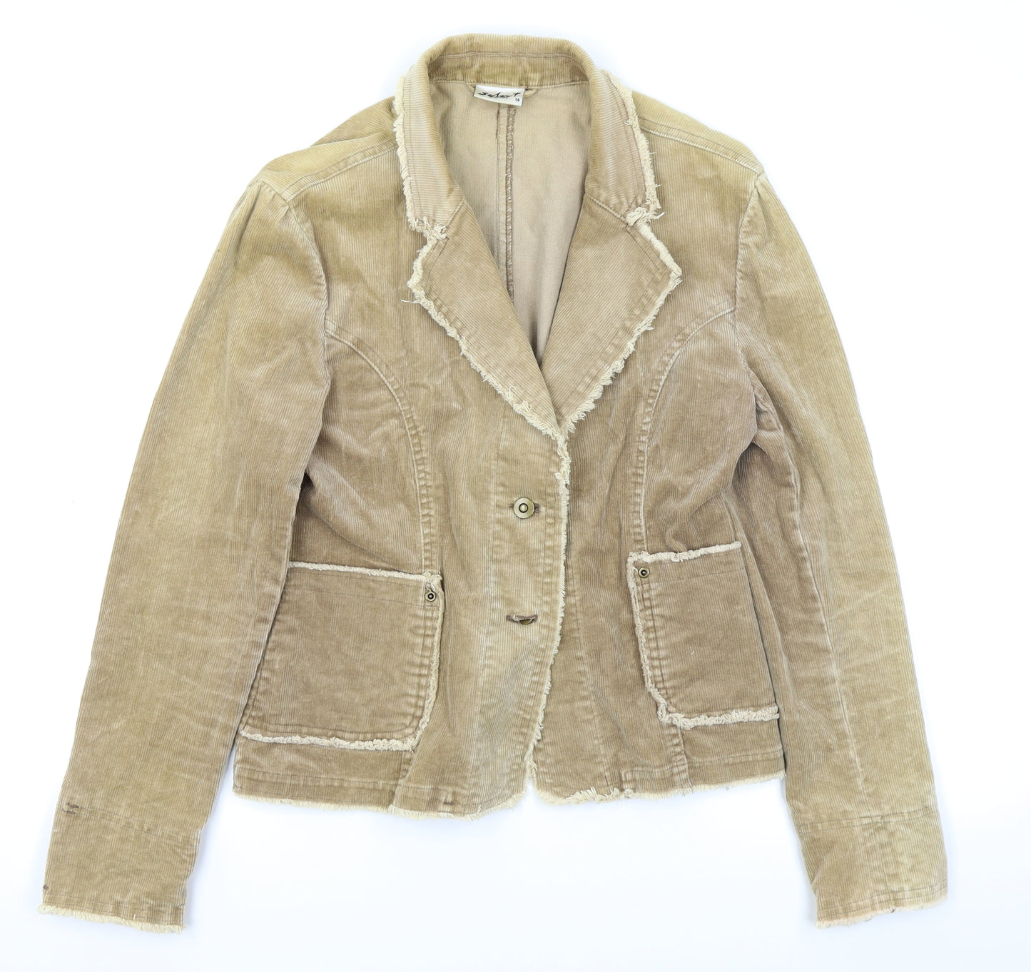 Select Womens Beige   Cardigan Jumper Size 14