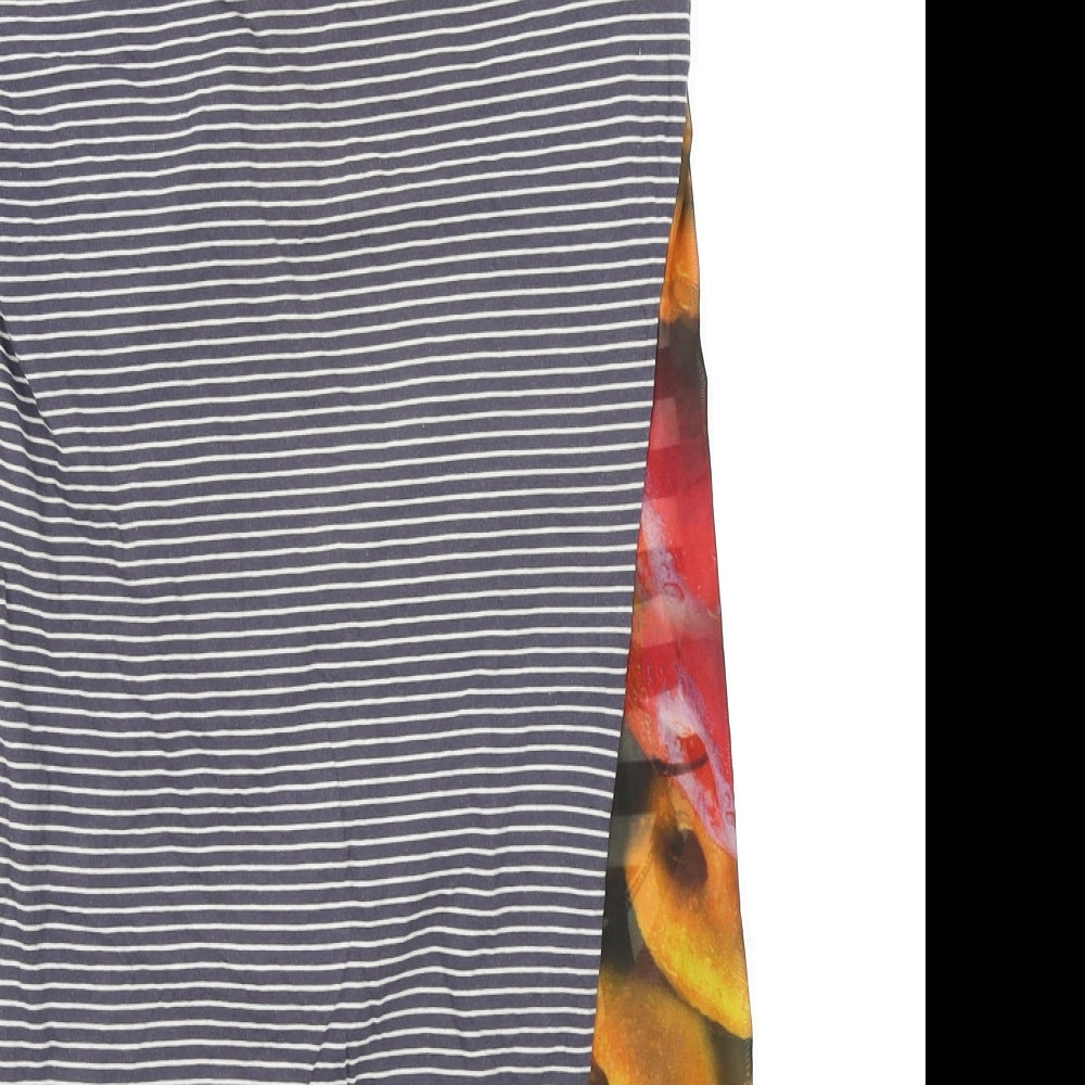 anna scott Womens Multicoloured Striped  Pencil Dress  Size M