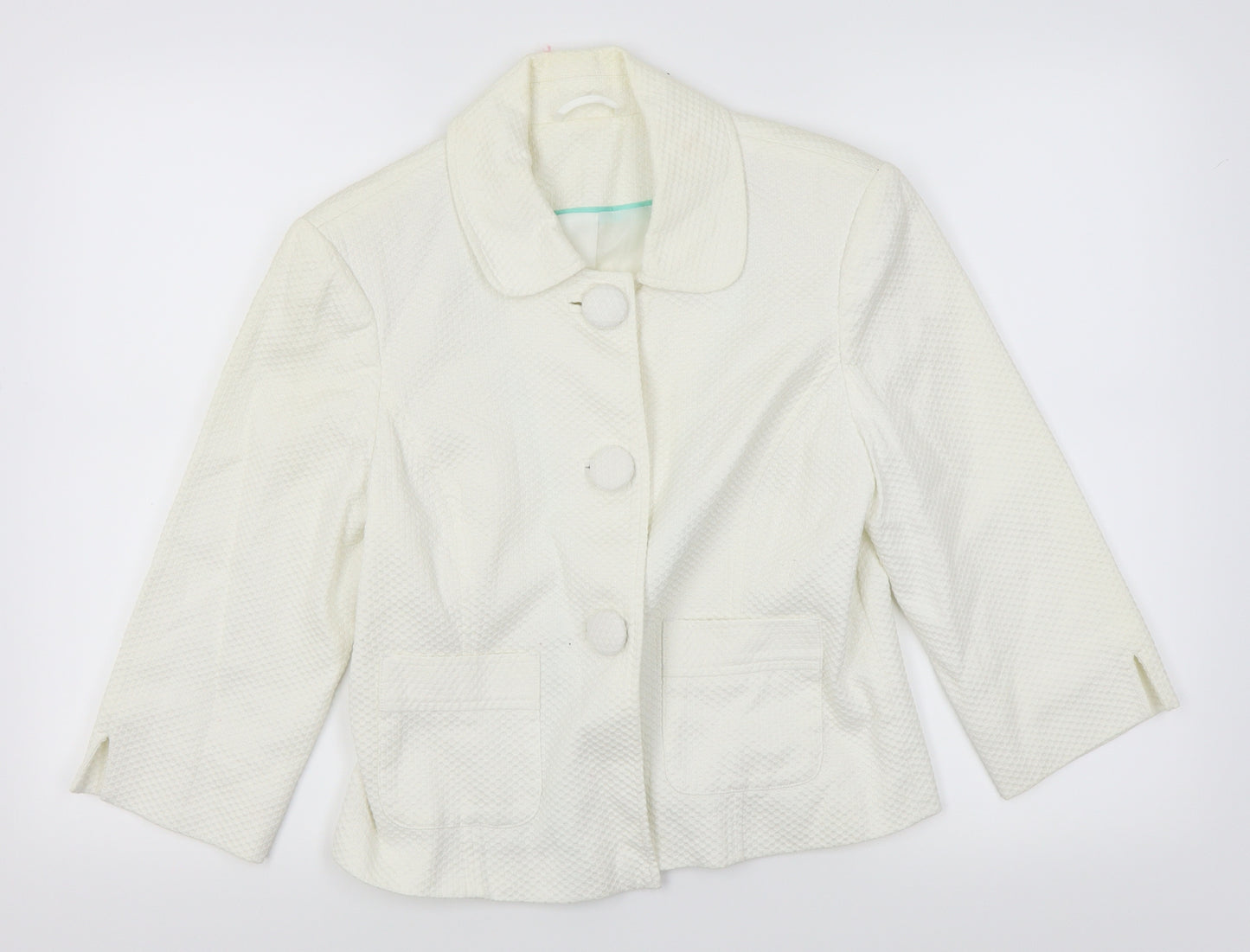 F&F Womens White   Jacket Blazer Size 14