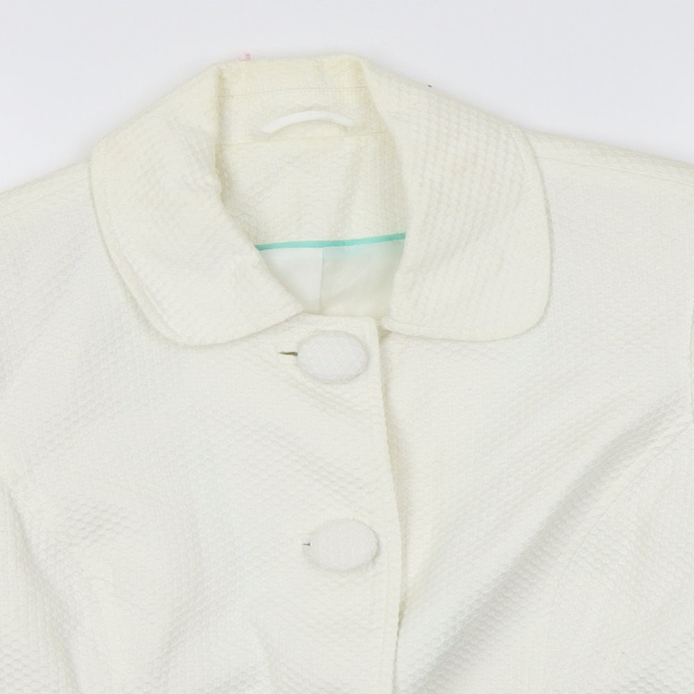 F&F Womens White   Jacket Blazer Size 14