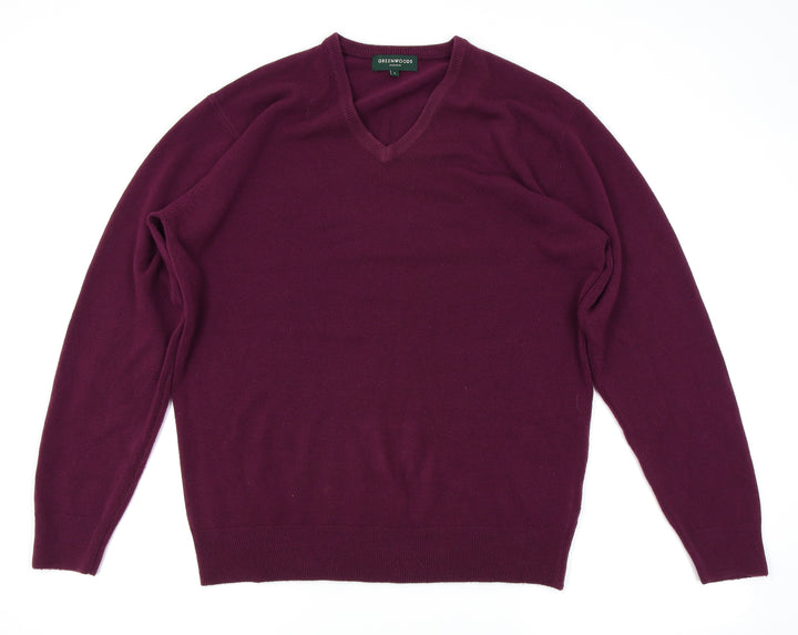 greenwoods Mens Purple Pullover Sweatshirt Size L