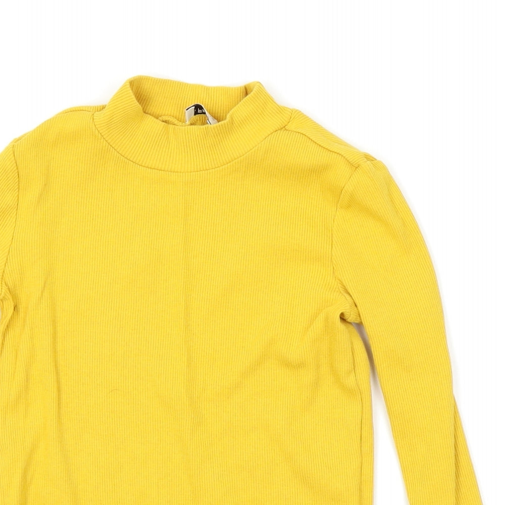 F&F Girls Yellow   Basic T-Shirt Size 8-9 Years