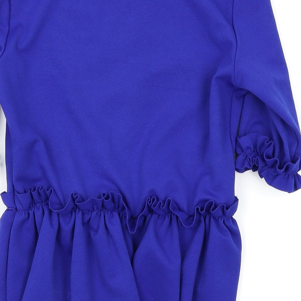 Select Womens Blue   Basic Polo Size 8