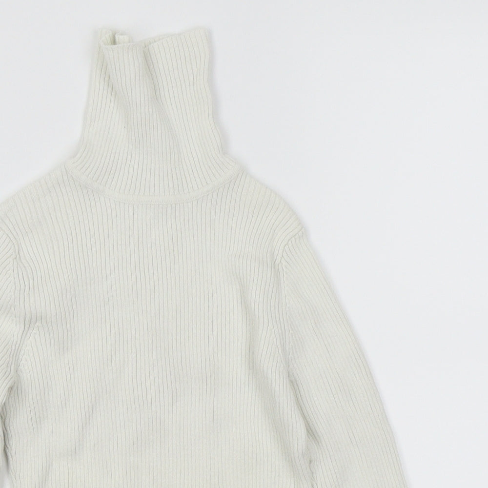 Asda George Girls White   Basic T-Shirt Size 6-7 Years