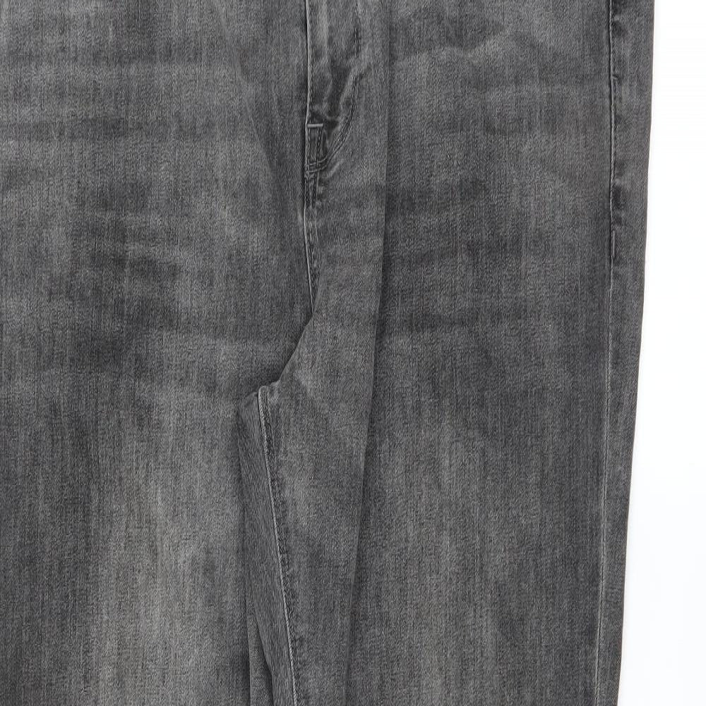 ASOS Mens Grey  Denim Straight Jeans Size 38 in L32 in
