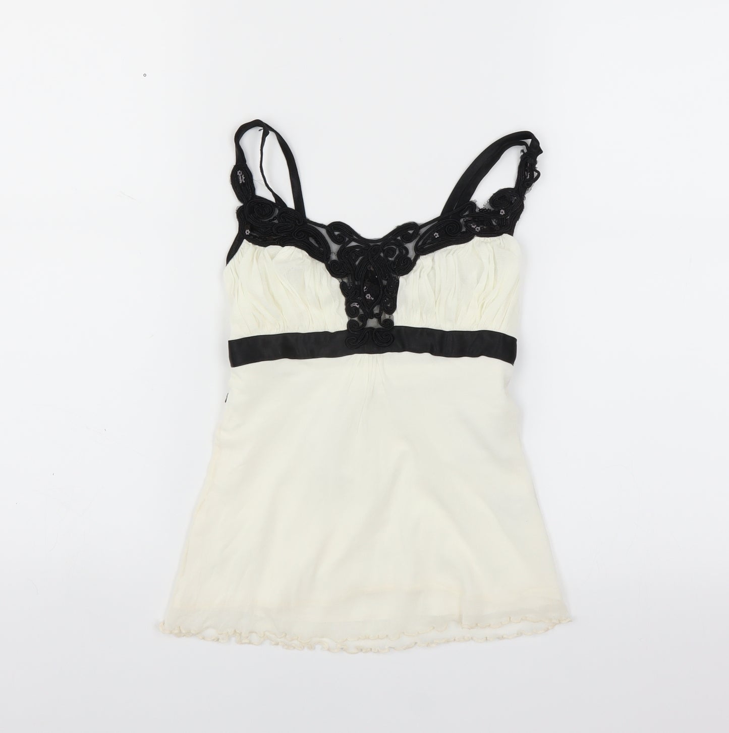 Jane Norman Womens White   Camisole Blouse Size 8
