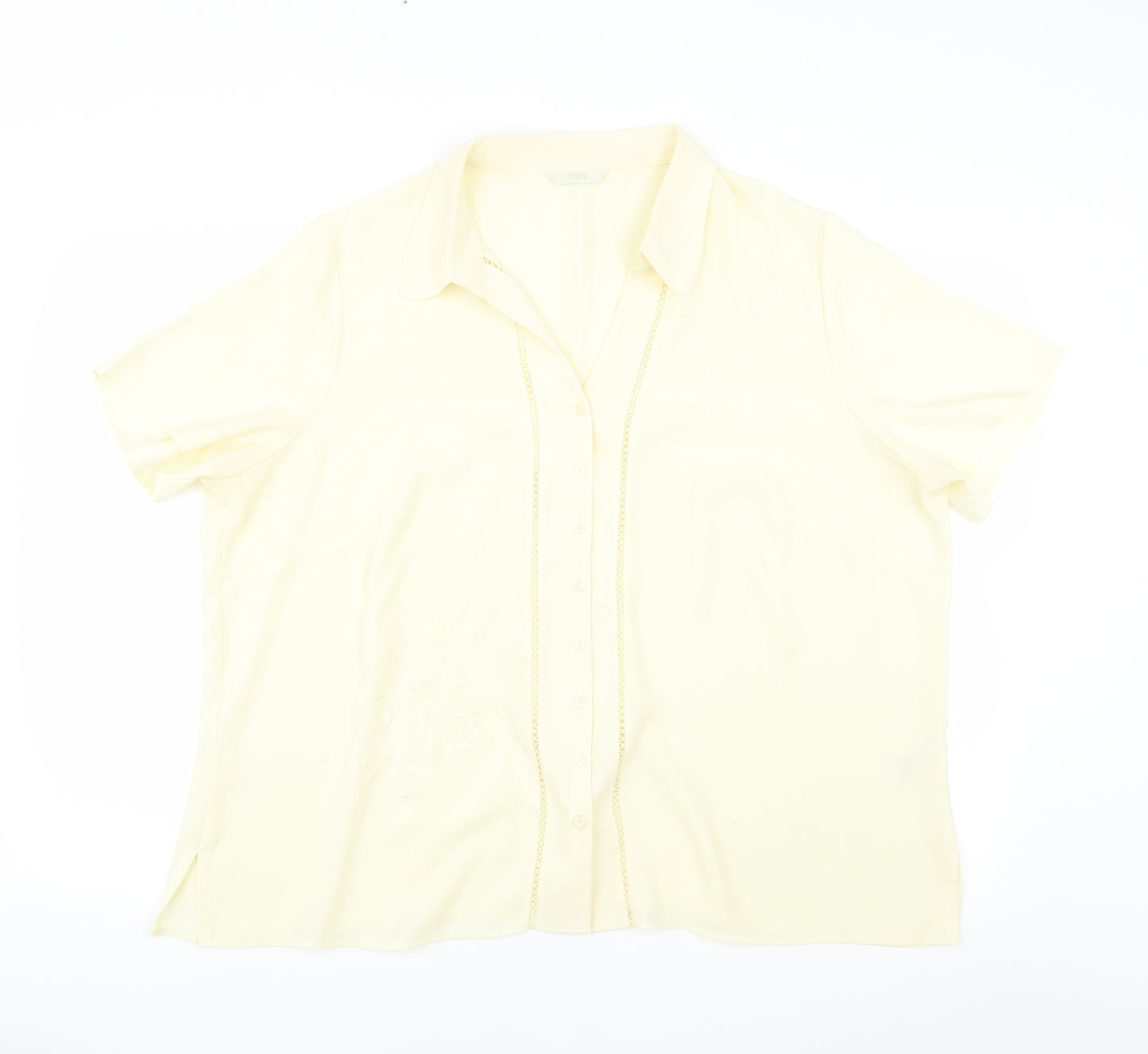 Marks and Spencer Womens Ivory   Basic Blouse Size 22