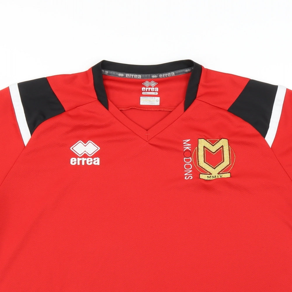 Errea Mens Red   Basic T-Shirt Size S