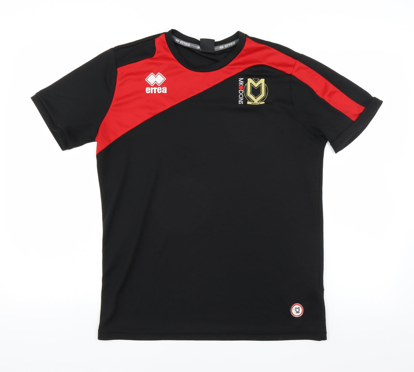 Errea Mens Black   Basic T-Shirt Size M