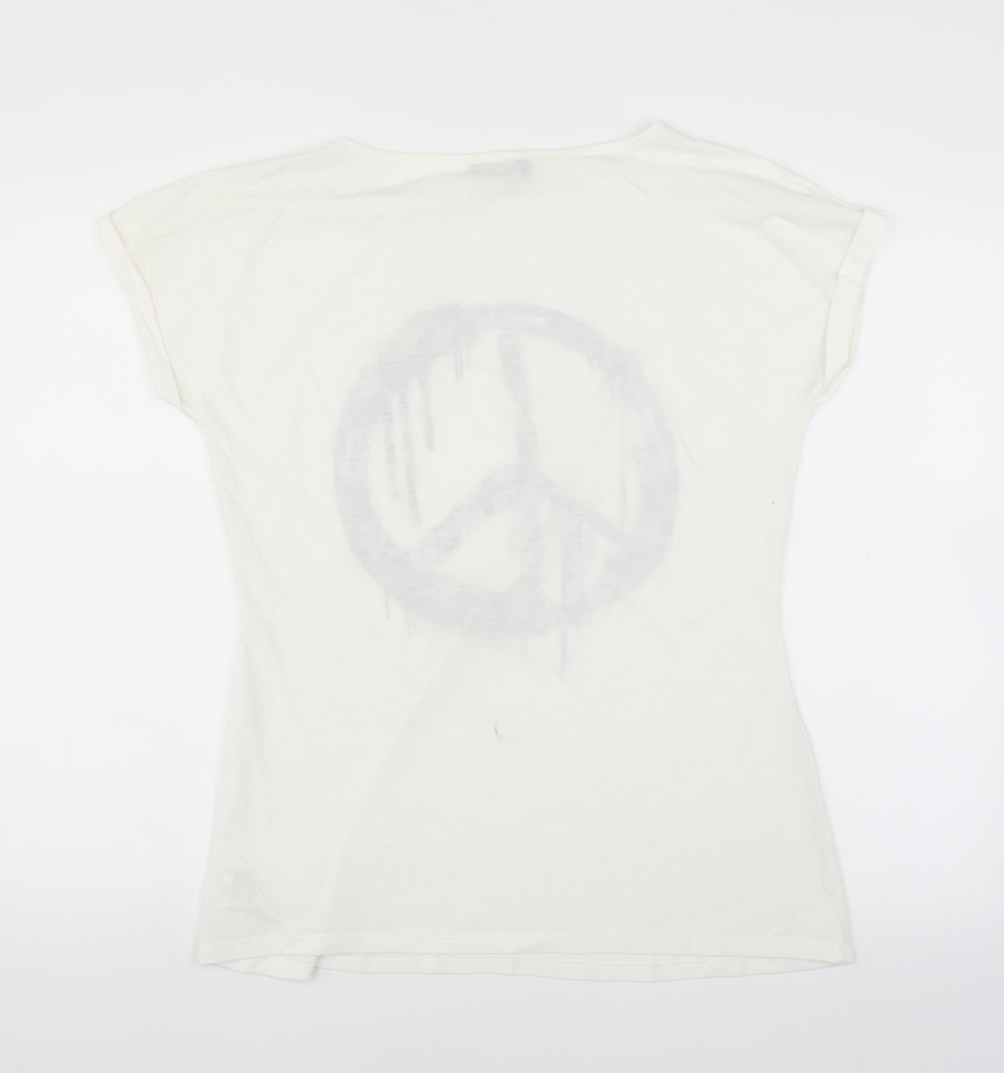 George Womens White   Basic T-Shirt Size 14