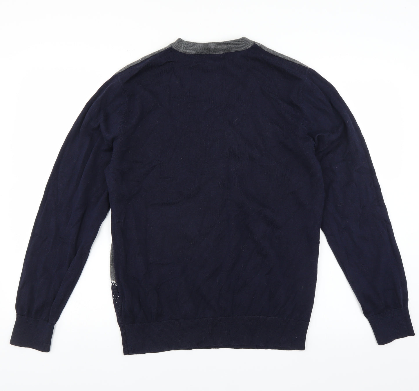 Sainsburys Mens Blue   Pullover Jumper Size M  - CHRISTMAS