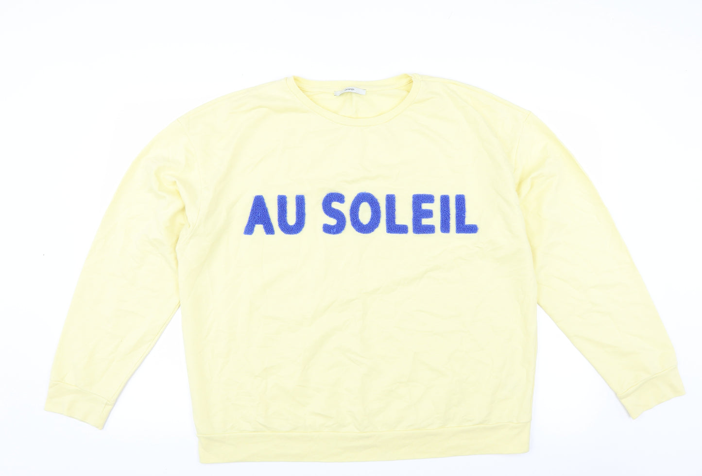 George Womens Yellow   Pullover Sweatshirt Size 20  - AU SOLEIL