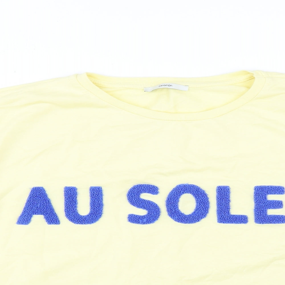 George Womens Yellow   Pullover Sweatshirt Size 20  - AU SOLEIL