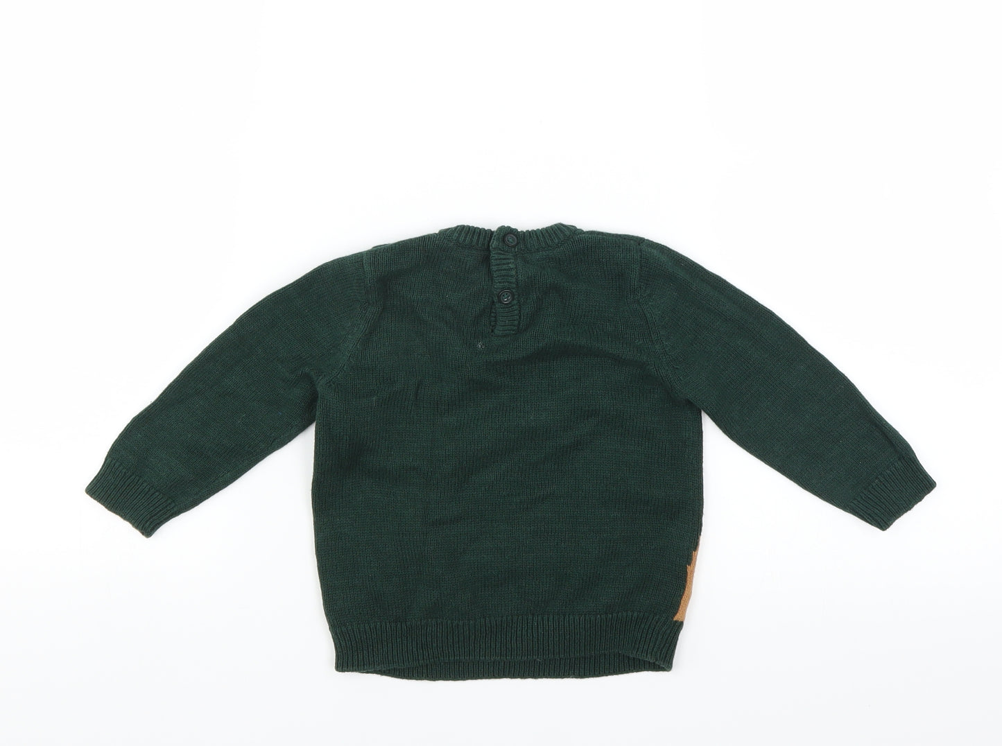 Matalan Boys Green   Pullover Jumper Size 9-12 Months  - BEAR