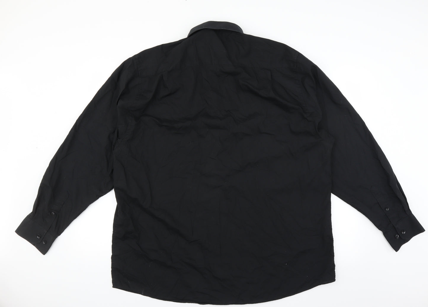 Cedar Wood State Mens Black    Dress Shirt Size 18
