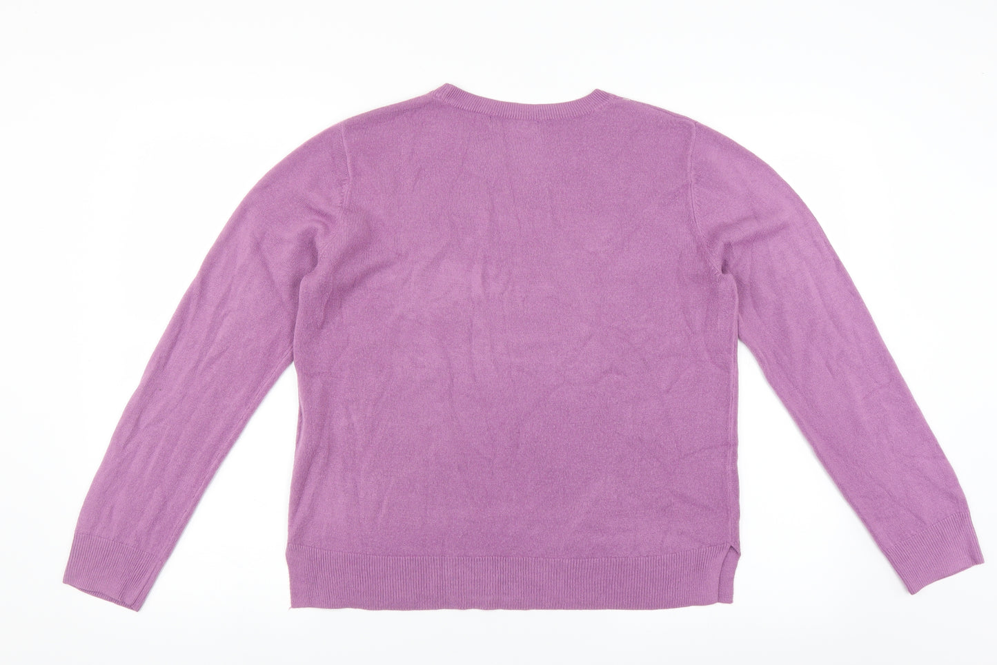 Marks and Spencer Womens Purple   Pullover Jumper Size 14