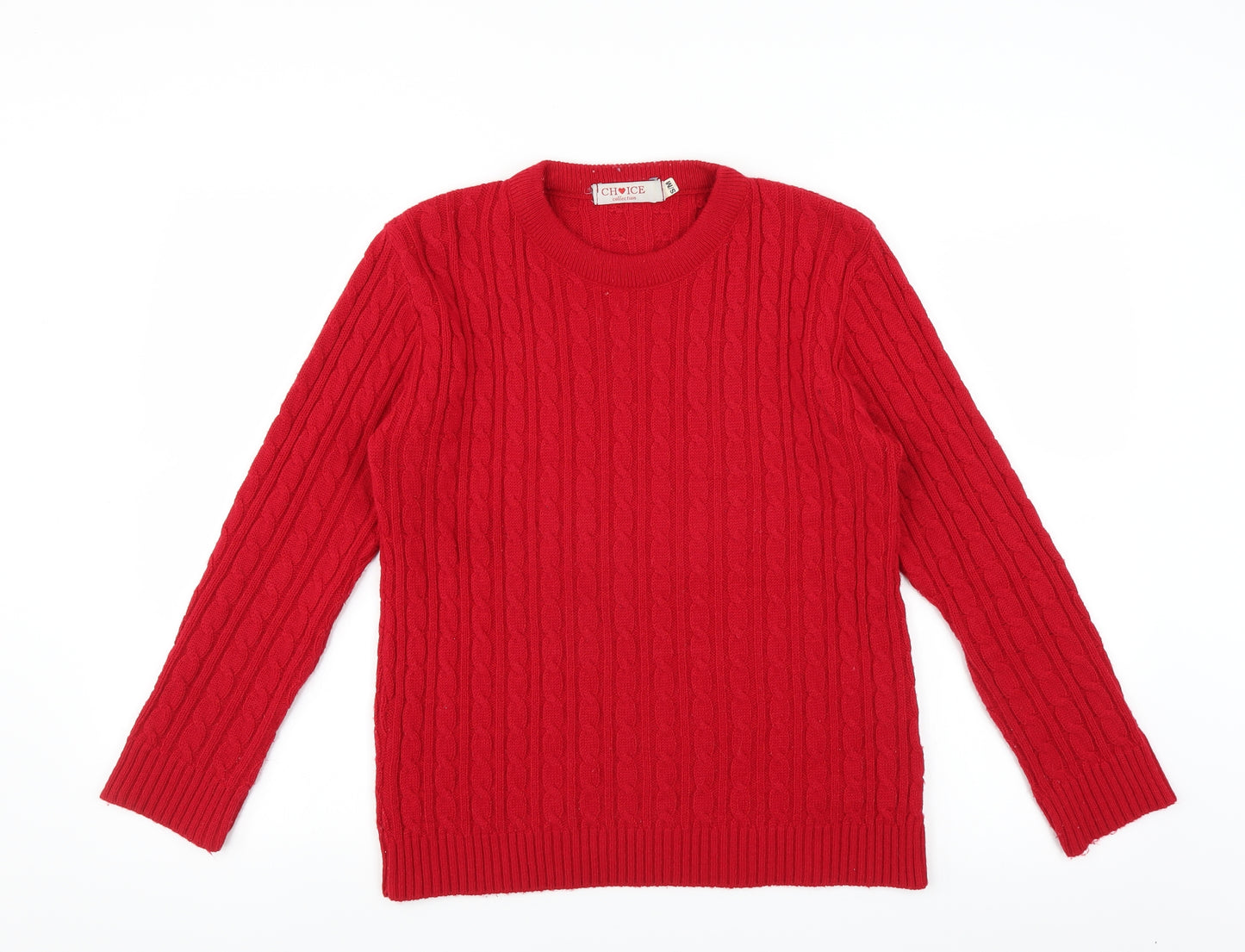 Choice Collection Womens Red   Pullover Jumper Size S