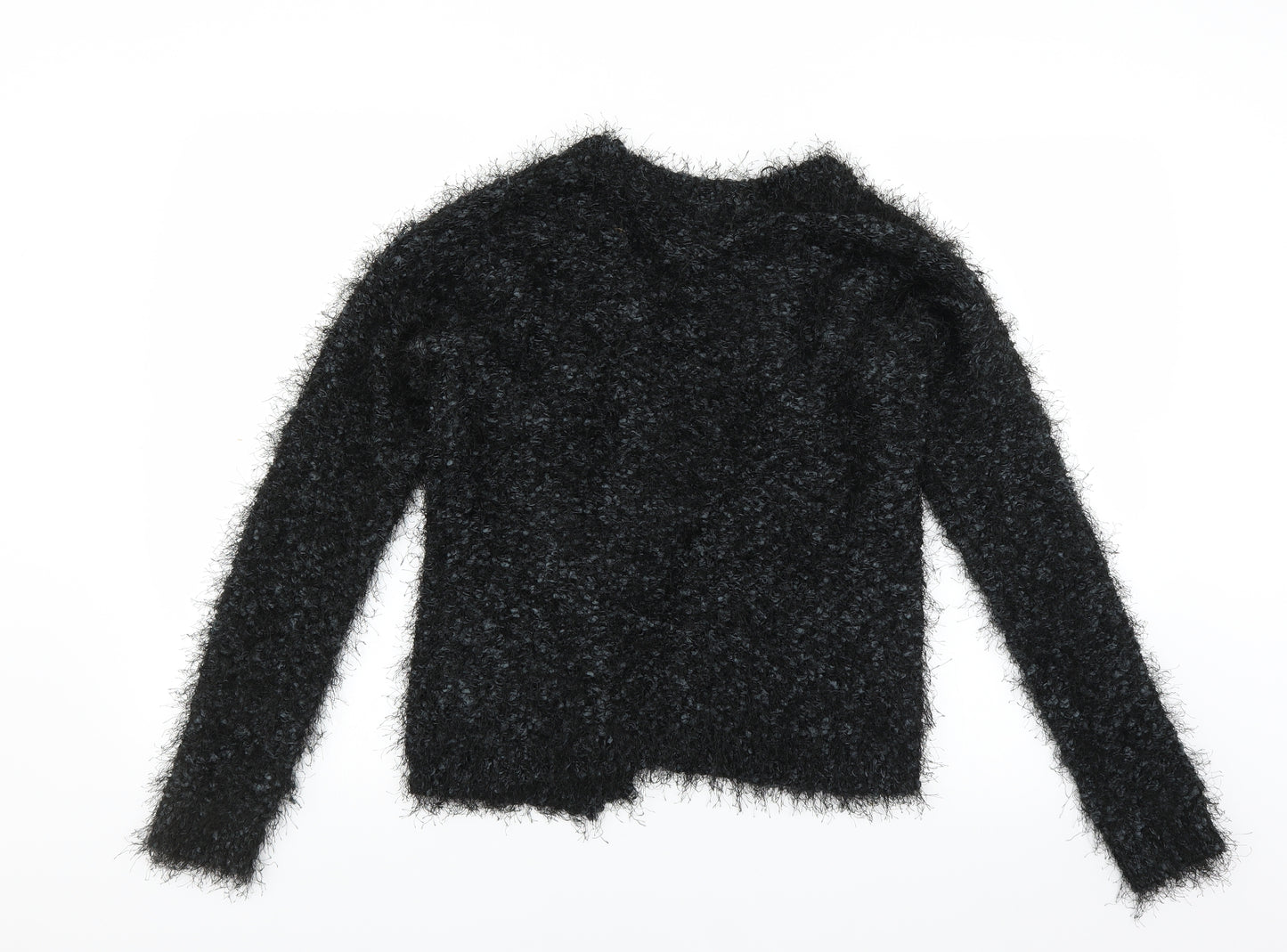 Matalan Womens Black   Cardigan Jumper Size M  - fluffy